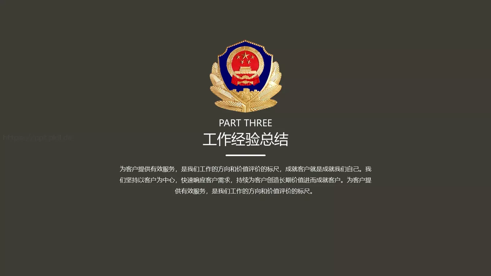 公安机关工作汇报PPT模板 第 18 页预览图
