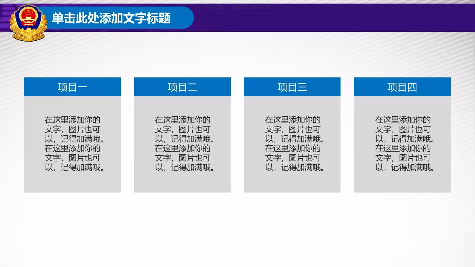 立警为公 执法为民公安机关工作汇报PPT模板 第 11 页预览图