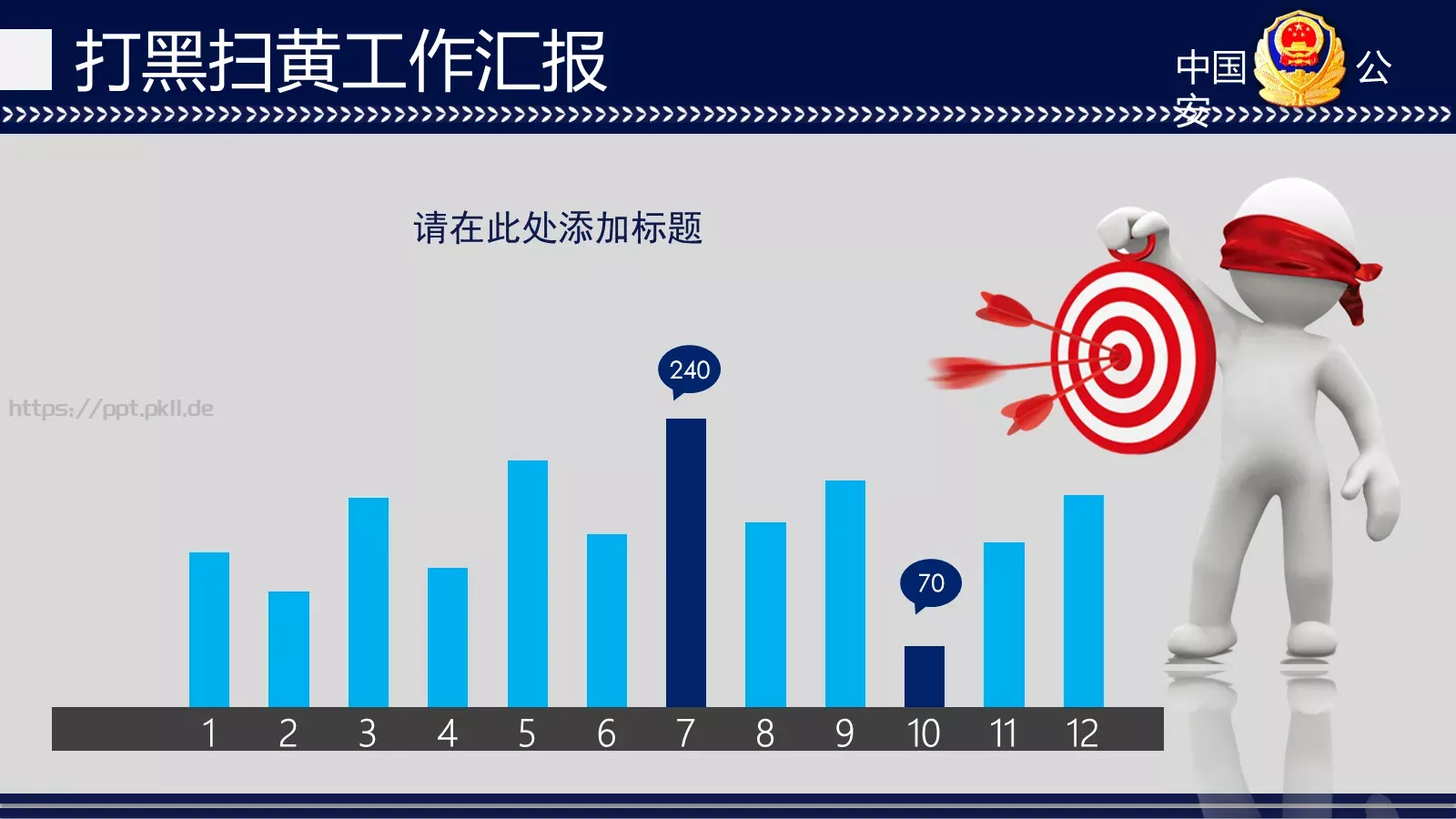 打黑扫黄工作汇报PPT模板 第 20 页预览图