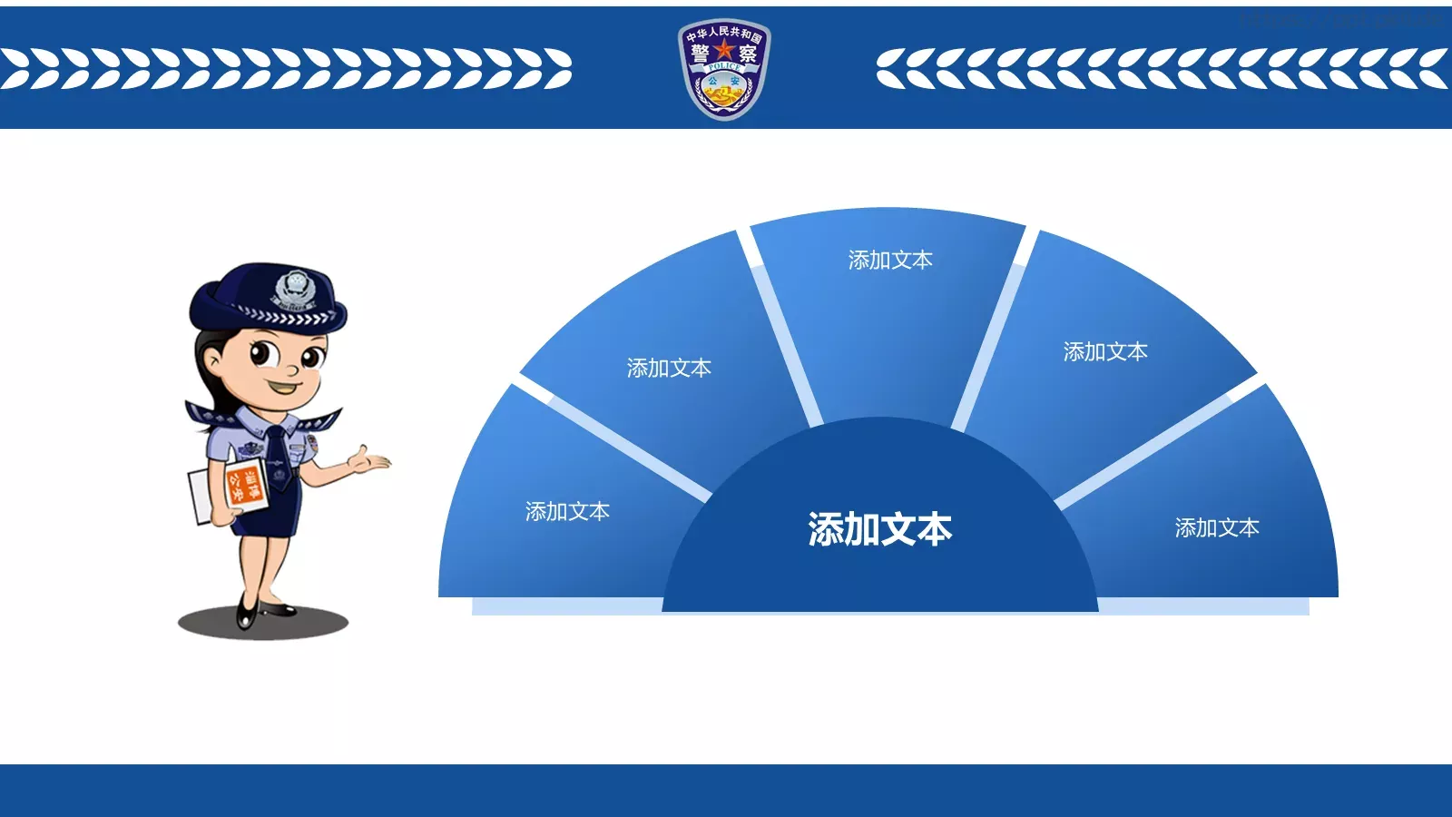 公安机关工作汇报PPT模板 第 10 页预览图