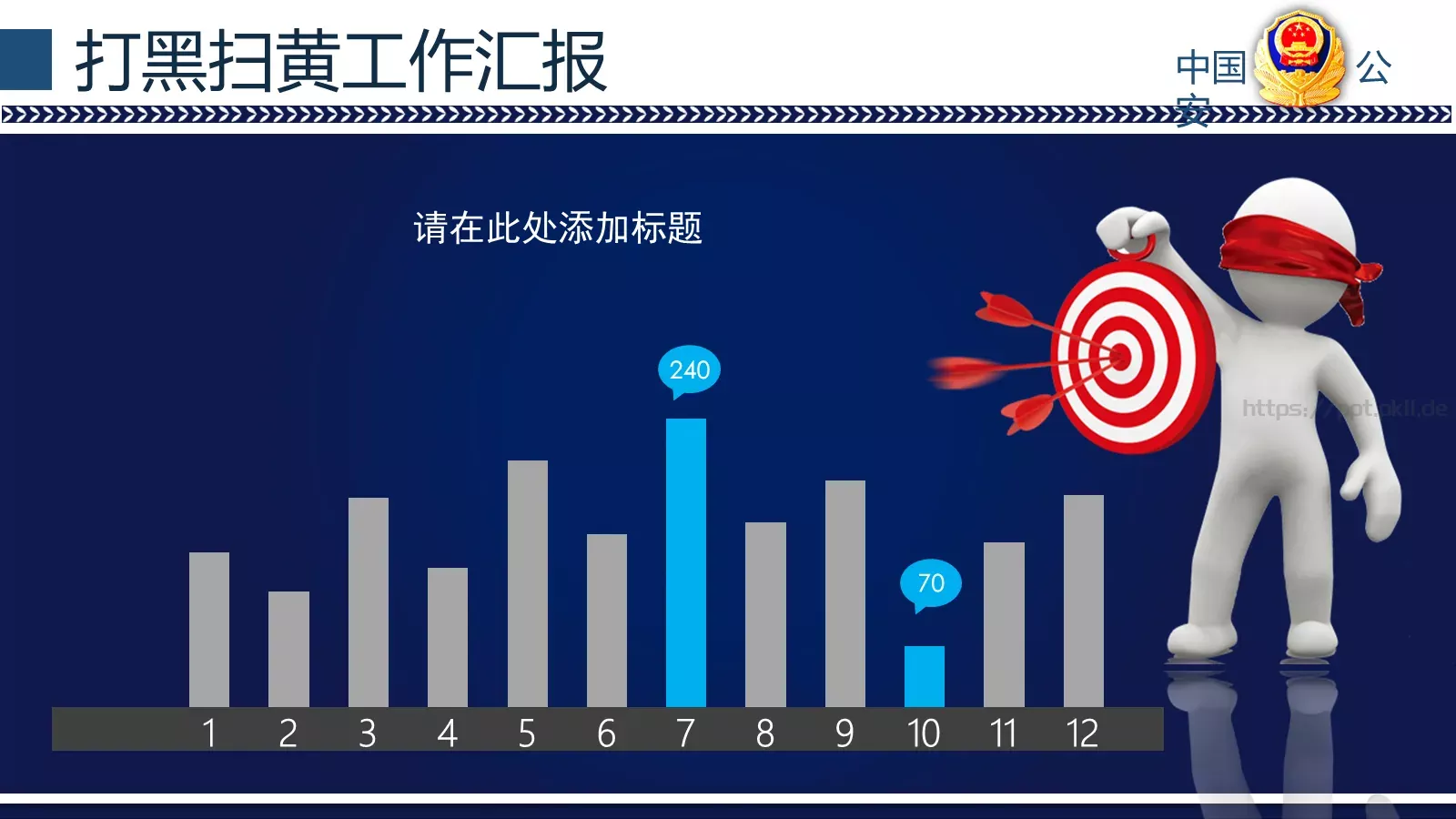 打黑扫黄工作汇报PPT模板 第 20 页预览图