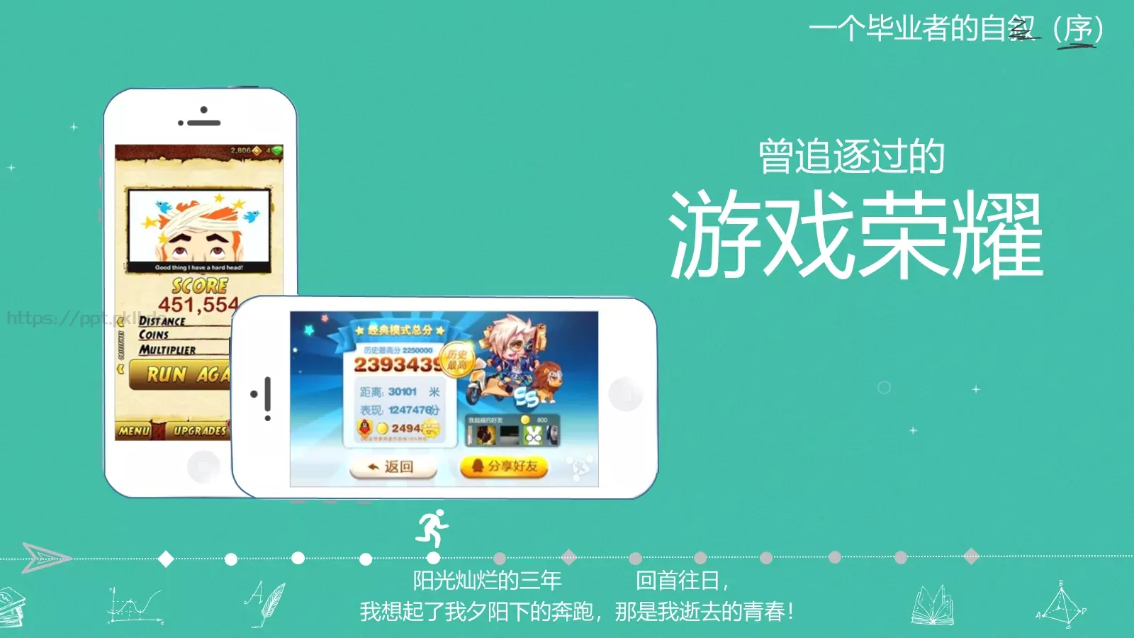 一年，我毕业了！毕业答辩PPT模板 第 10 页预览图