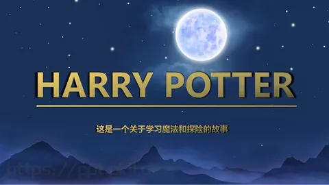 学习魔法与探险故事PPT模板 缩略图