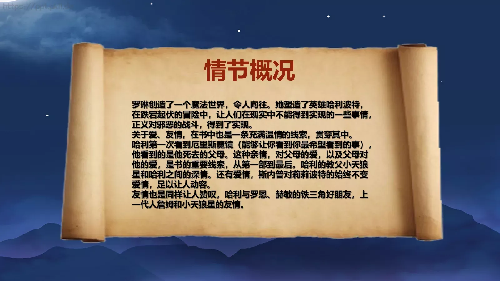 学习魔法与探险故事PPT模板 第 25 页预览图