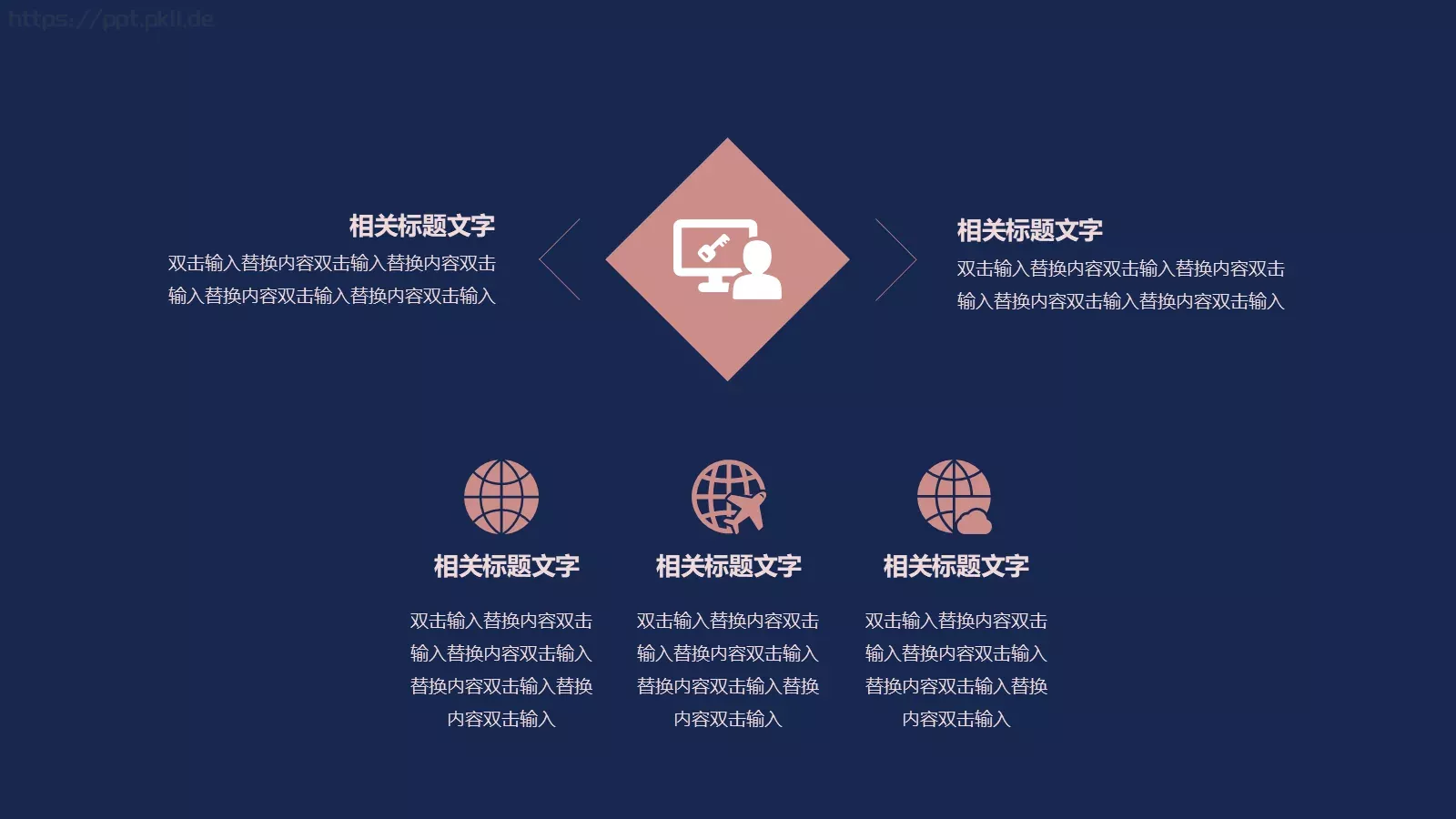 仙鹤祥云PPT模板 第 10 页预览图