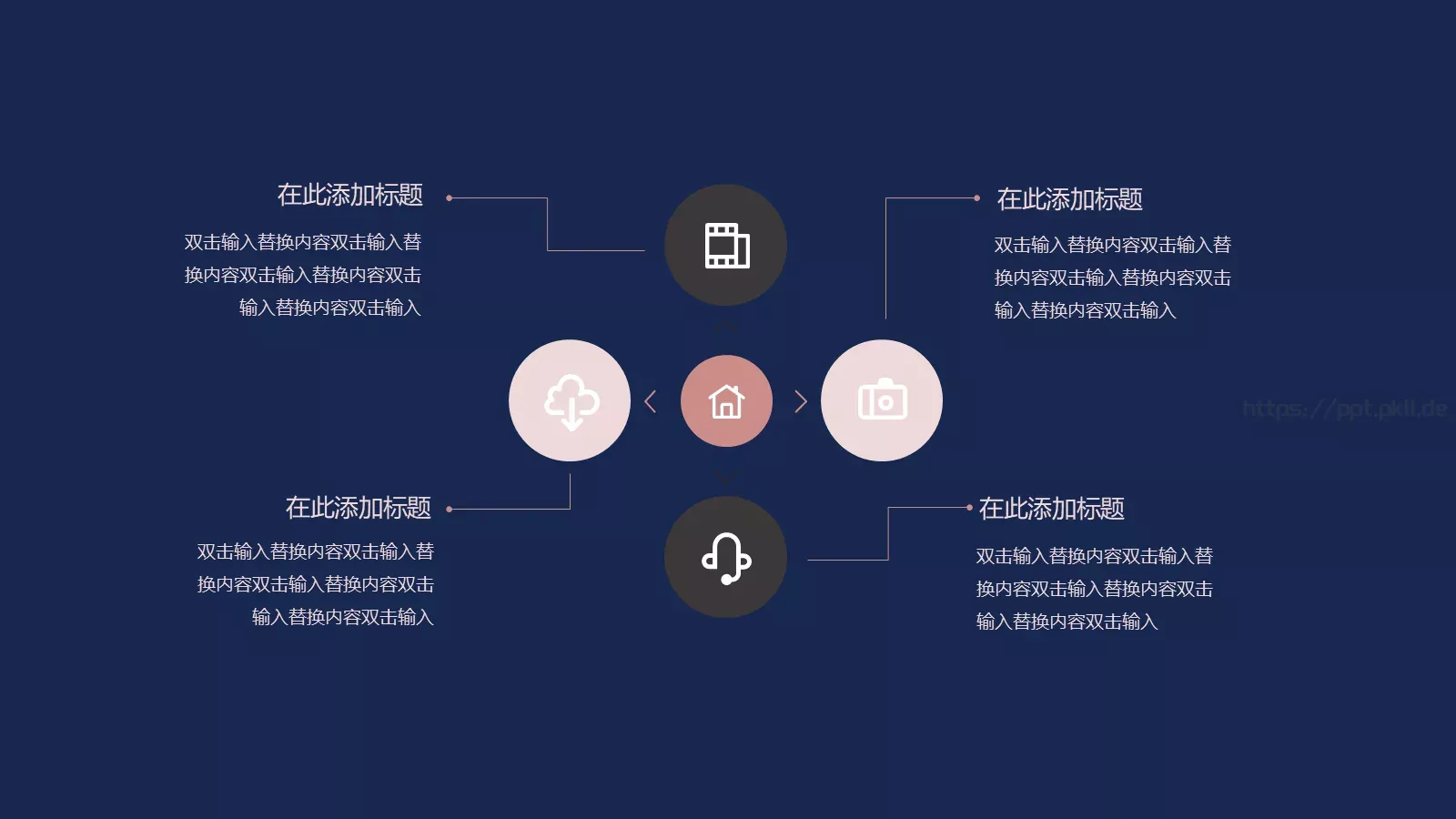 仙鹤祥云PPT模板 第 14 页预览图