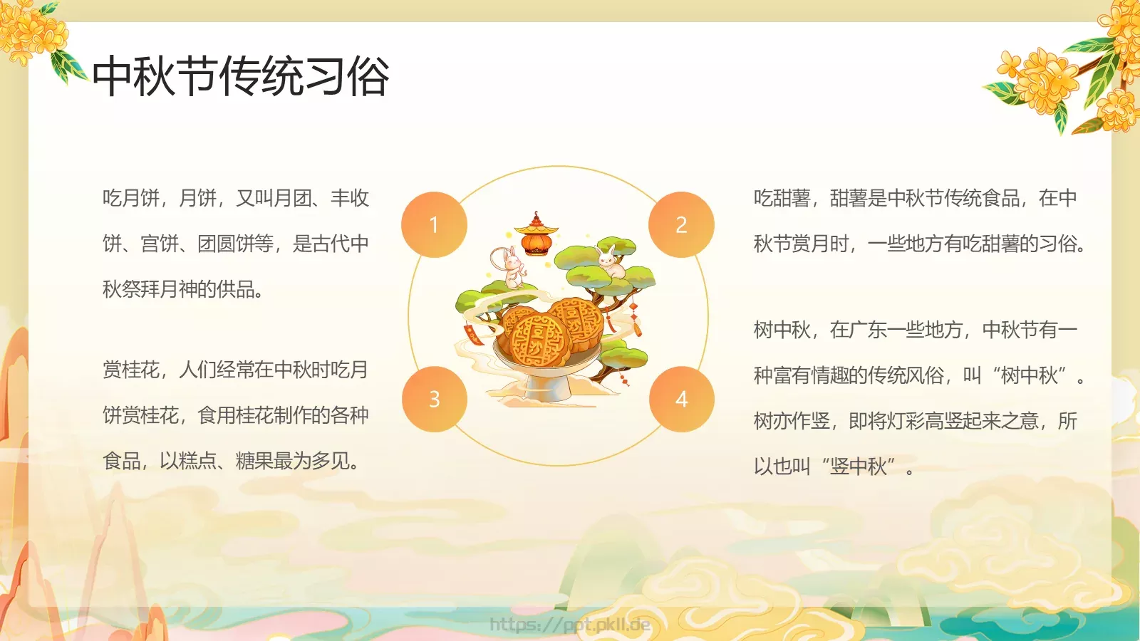 中秋节节日庆典PPT模板 第 9 页预览图