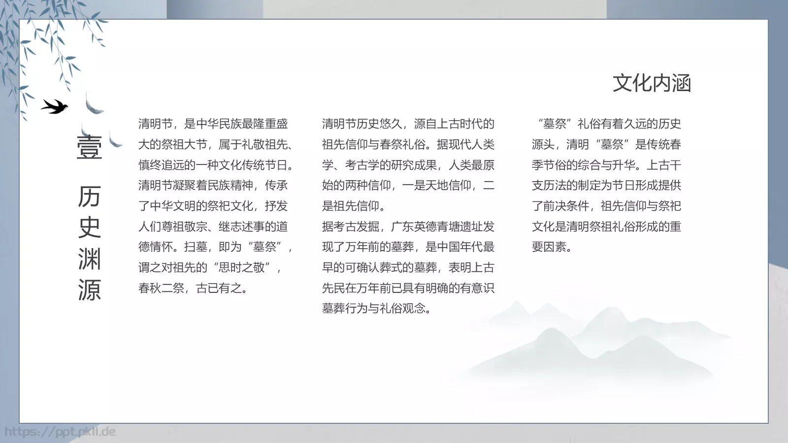传统节气清明介绍PPT模板 第 6 页预览图