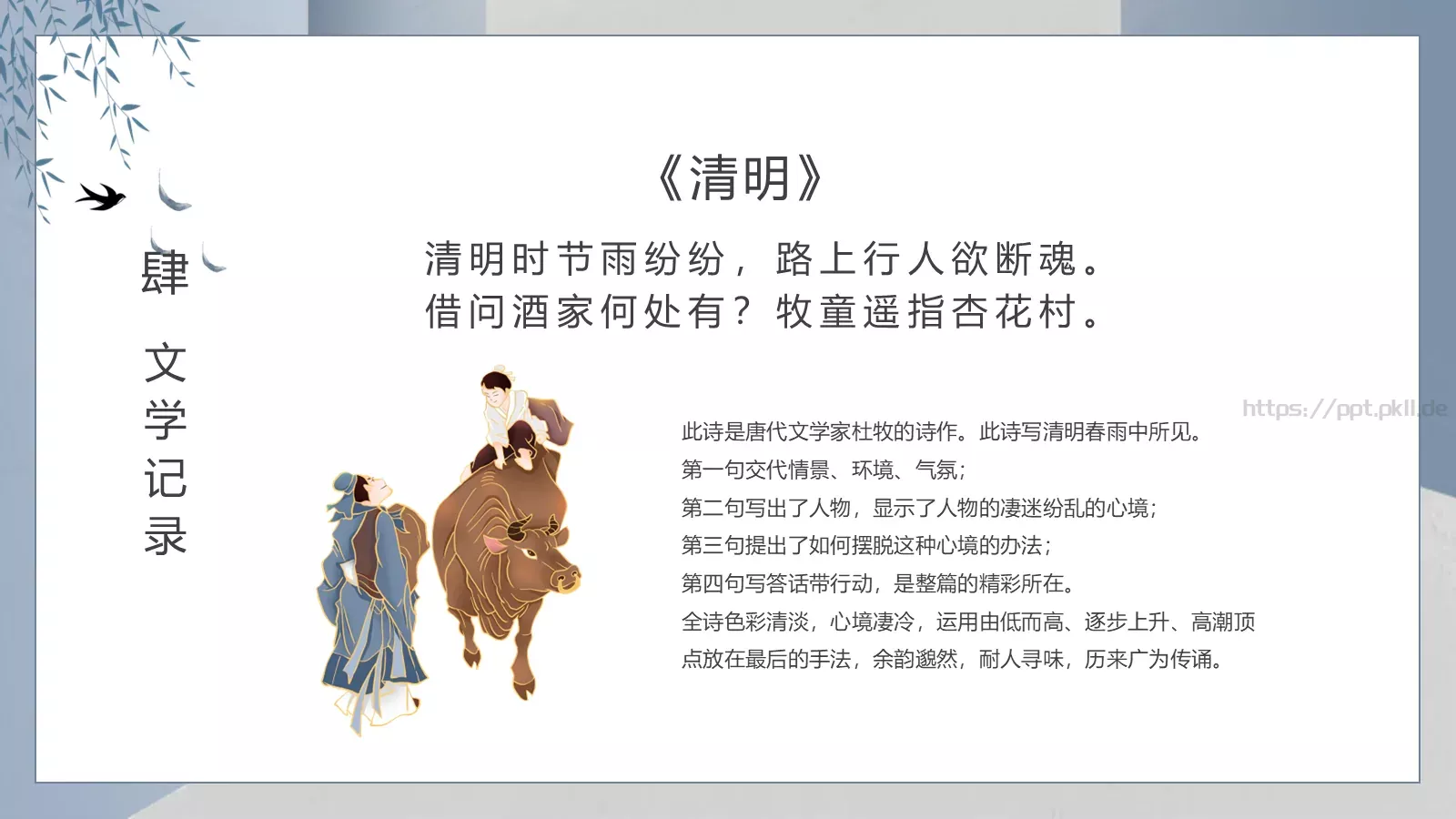 传统节气清明介绍PPT模板 第 21 页预览图