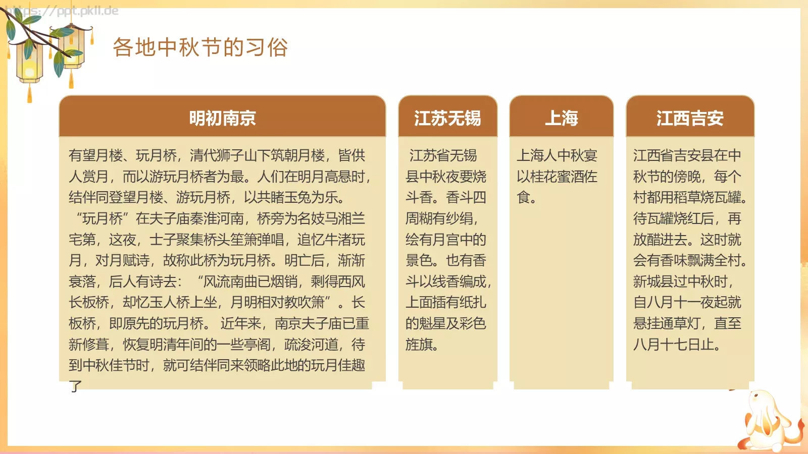 月亮慢慢变圆，事情慢慢如愿中秋主题PPT模板 第 29 页预览图