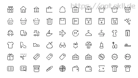 单色线性图标素材PPT模板 缩略图