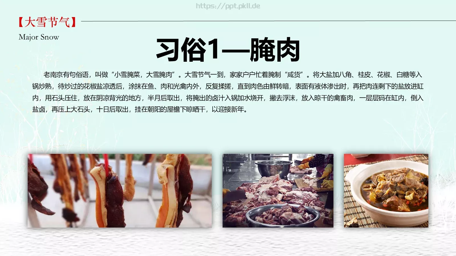 大雪通用PPT模板 第 13 页预览图
