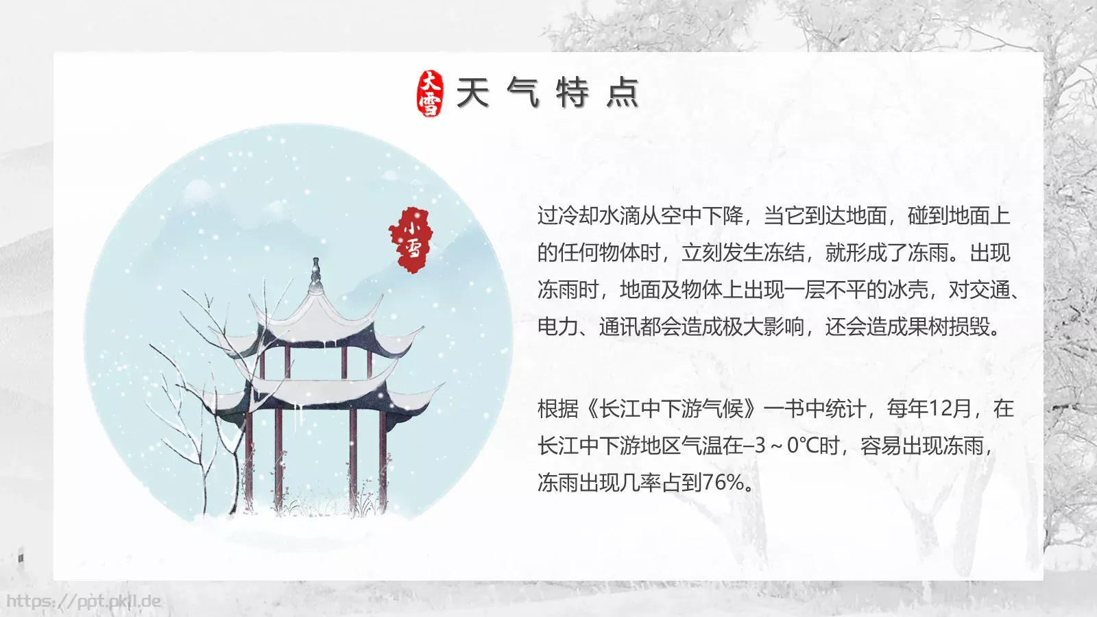 大雪节气PPT模板 第 13 页预览图