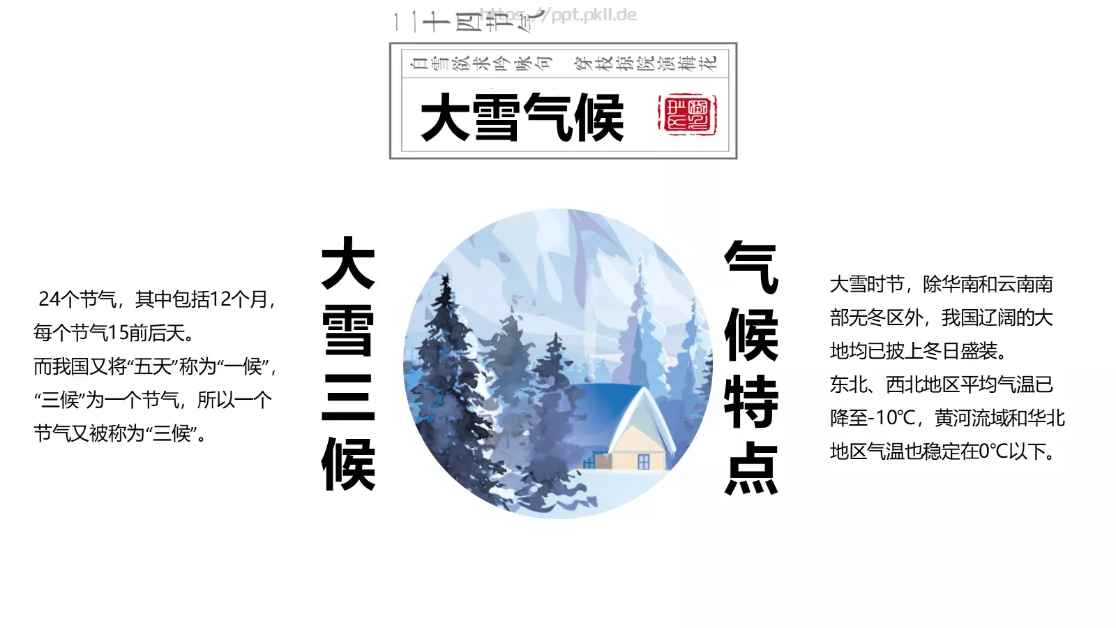 大雪通用PPT模板 第 6 页预览图