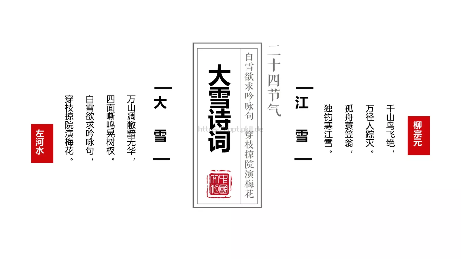 大雪通用PPT模板 第 17 页预览图