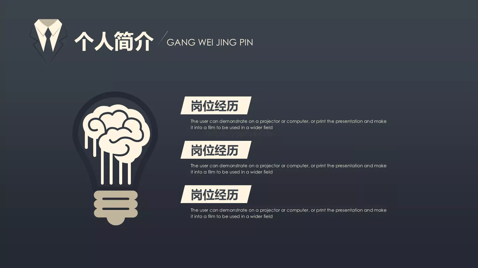 岗位竞聘简历PPT模板 第 9 页预览图