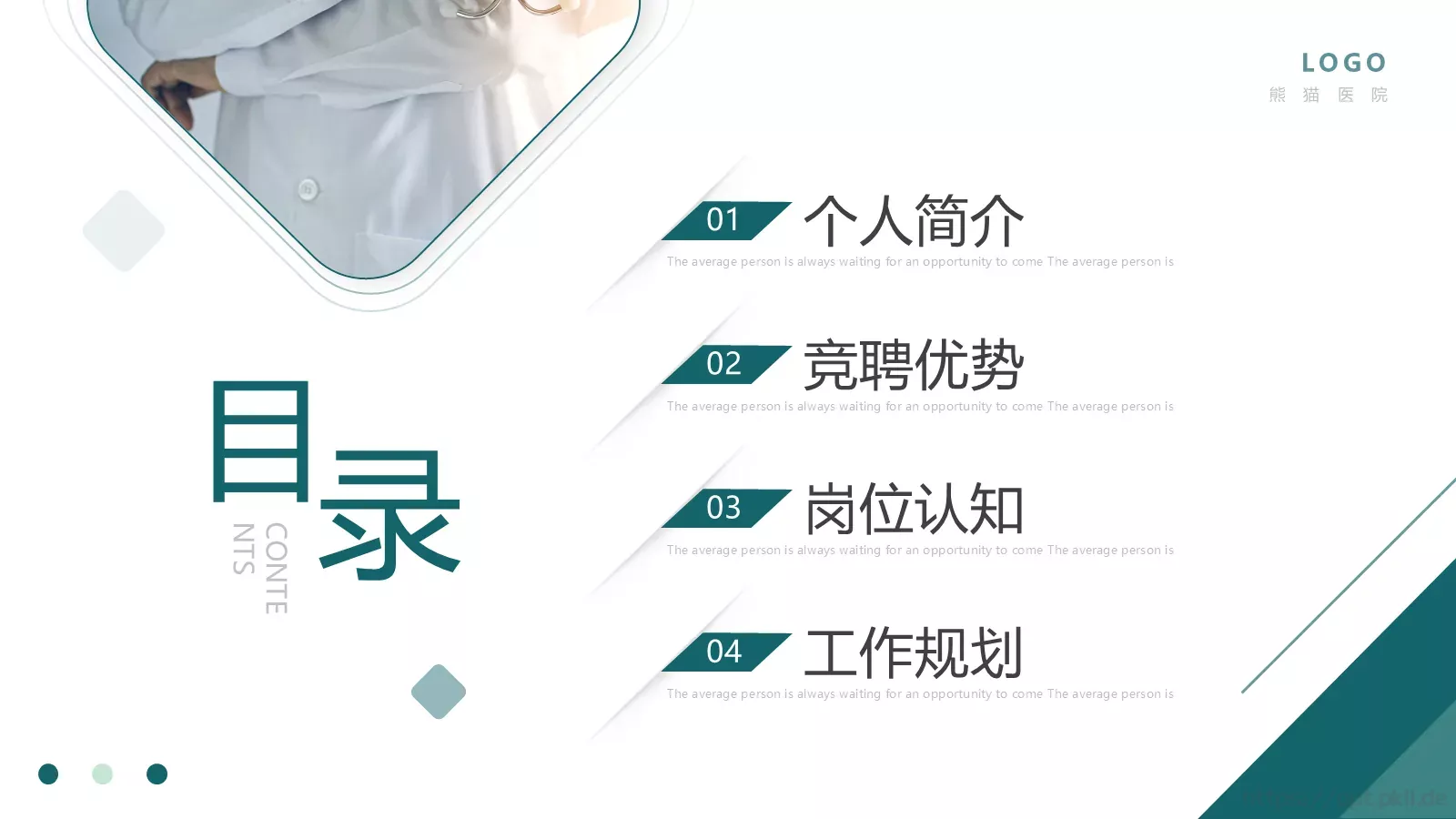 岗位竞聘述职PPT模板 第 2 页缩略图