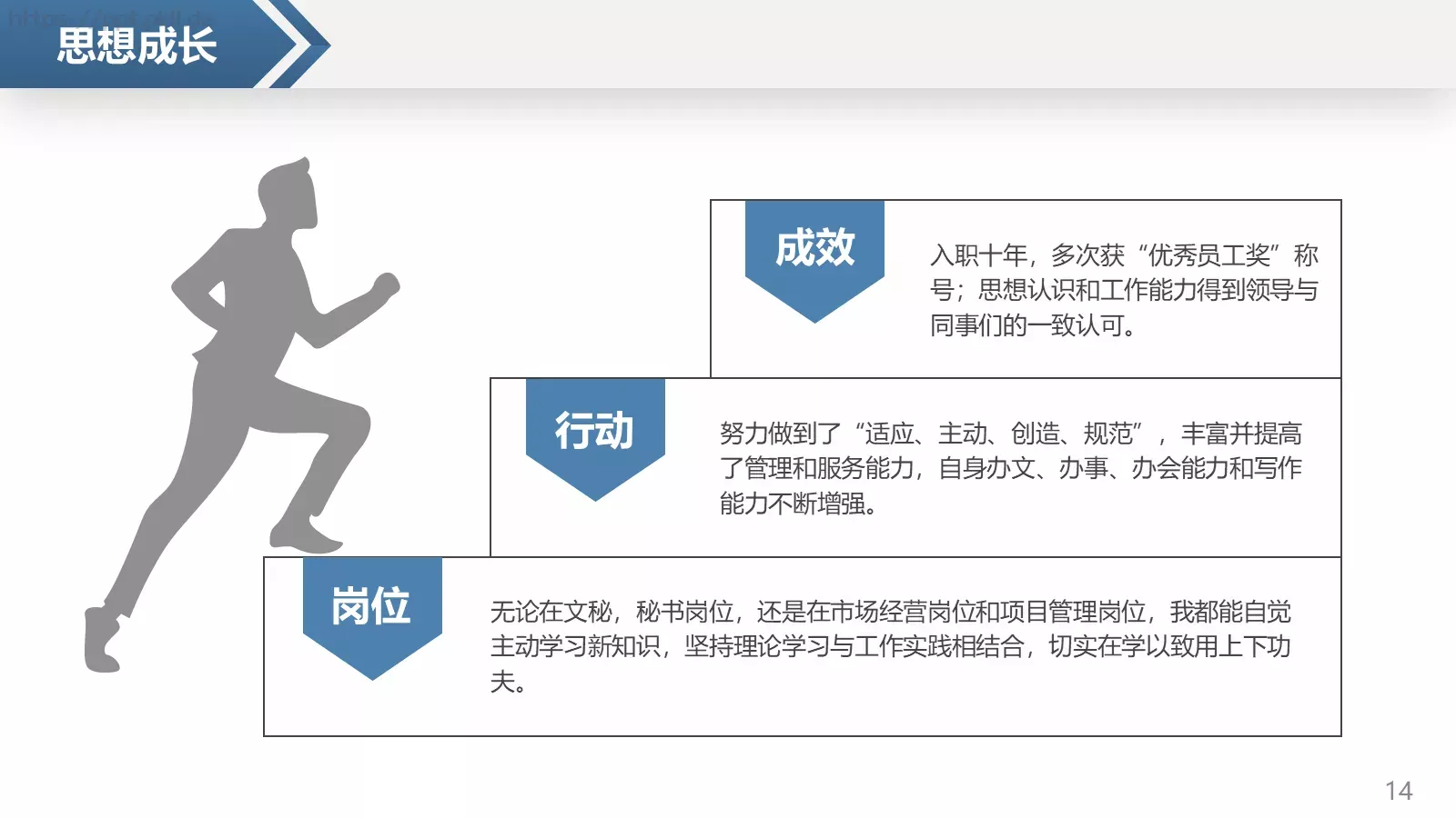 岗位竞聘个人简历PPT模板 第 14 页预览图