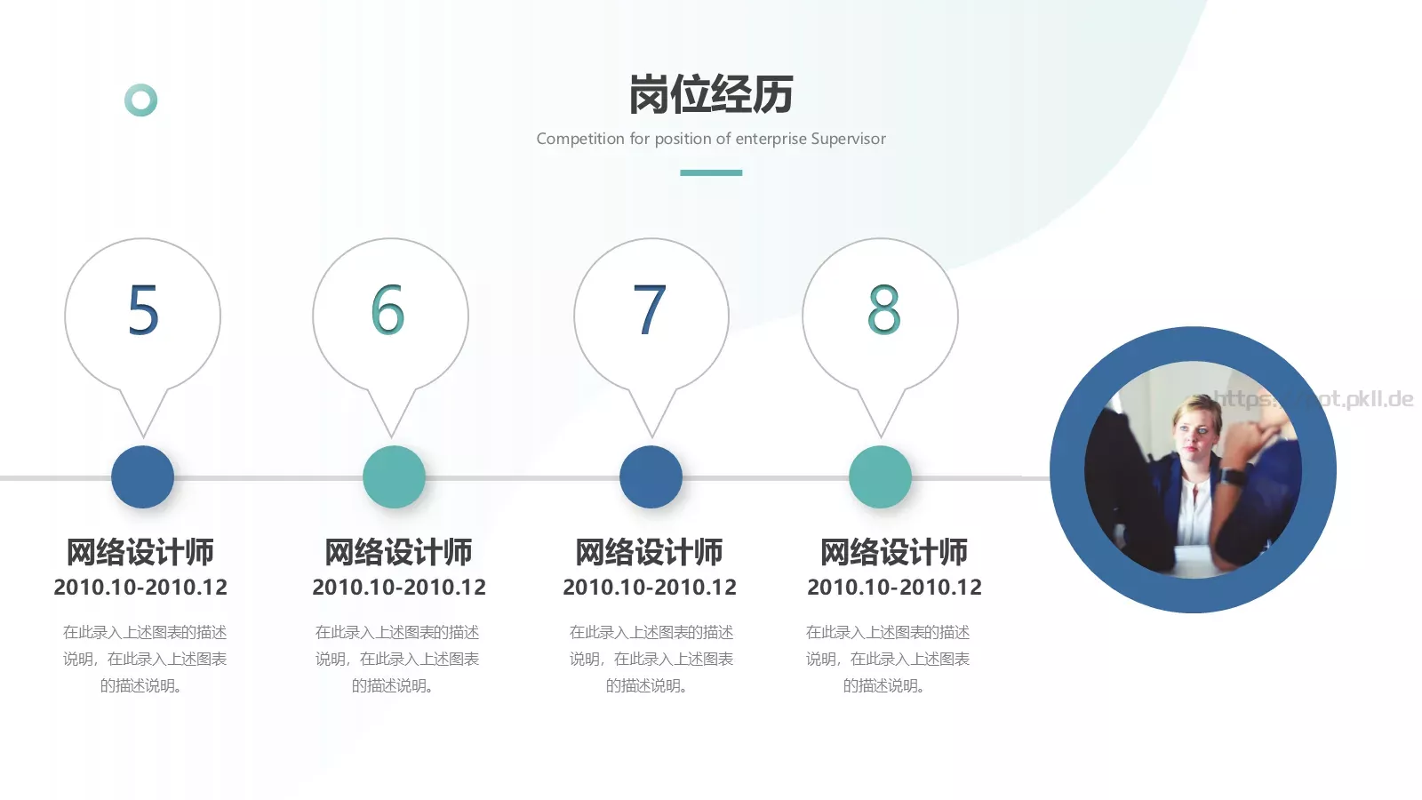 简约几何主管竞聘PPT模板 第 7 页预览图