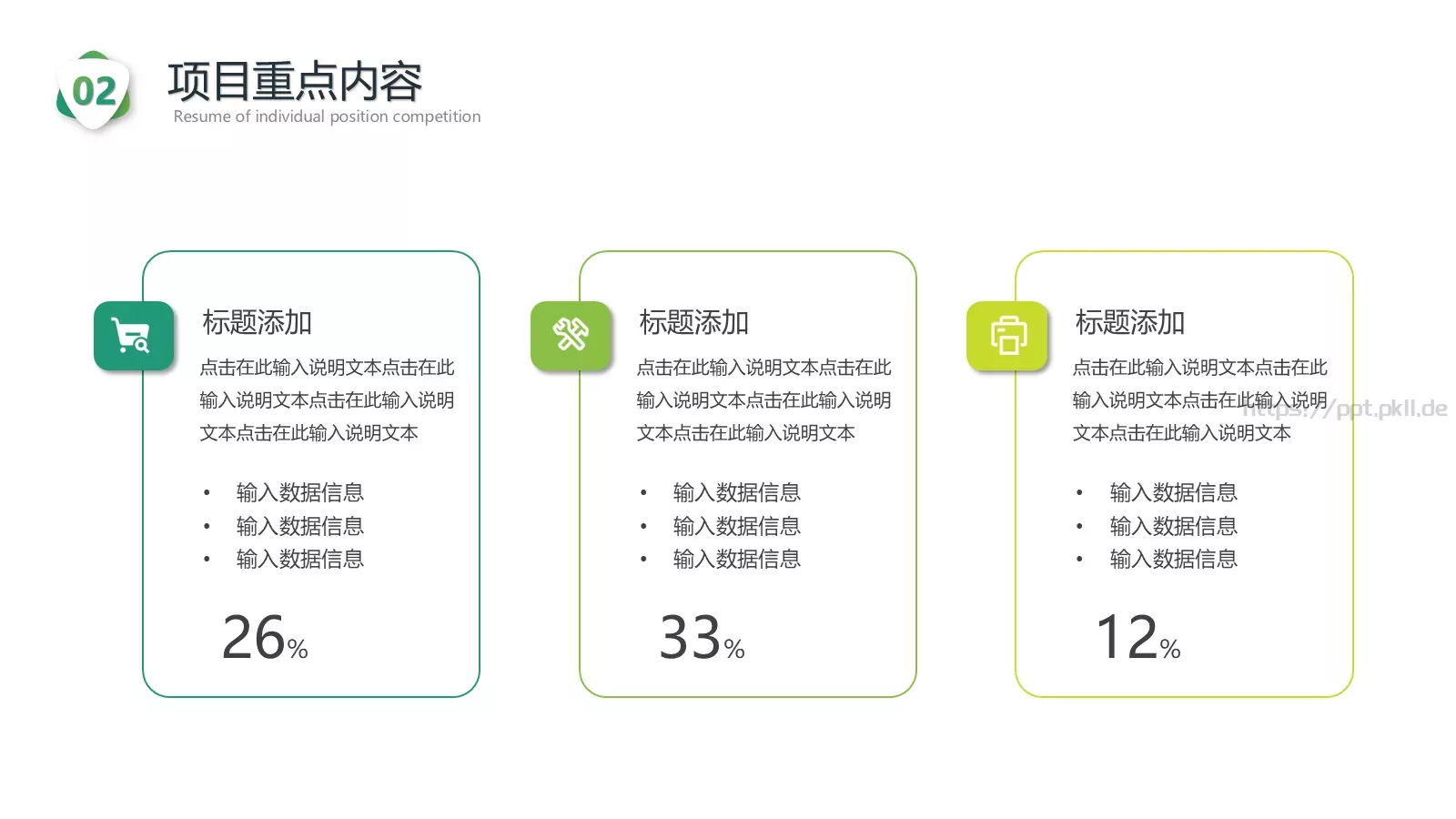 岗位竞聘PPT模板 第 12 页预览图