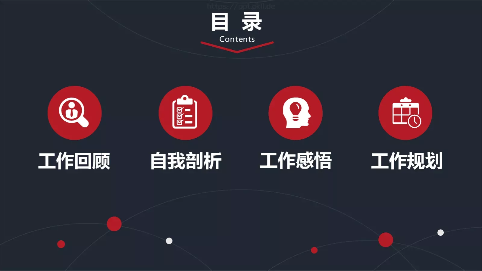 竞聘述职汇报PPT模板 第 3 页缩略图
