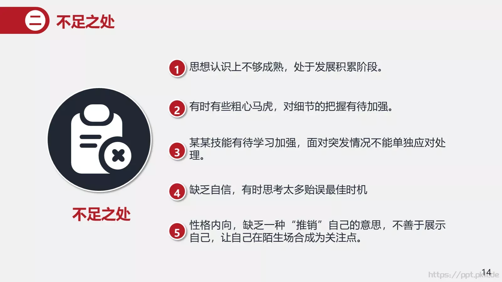 竞聘述职汇报PPT模板 第 14 页预览图