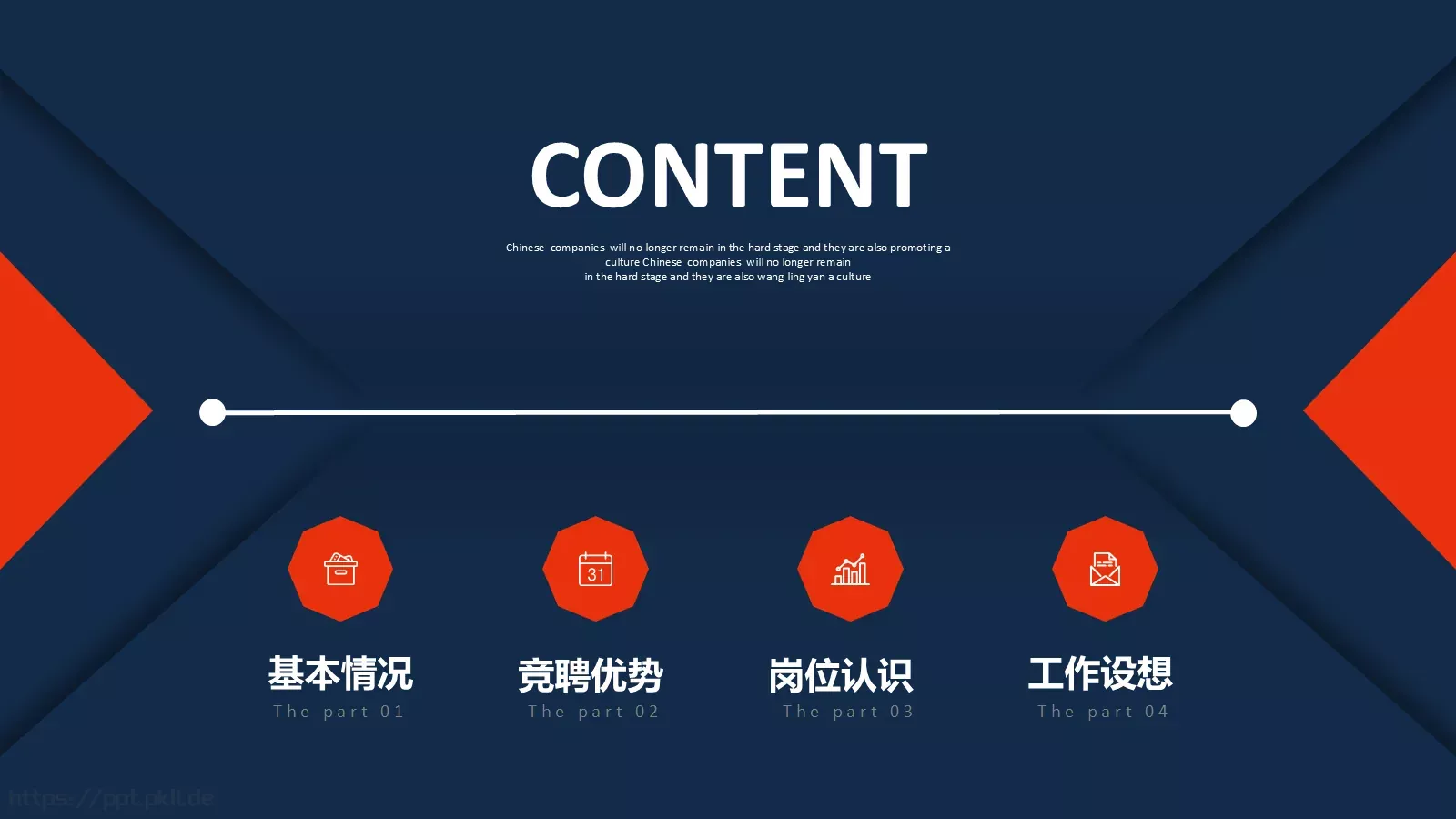简约岗位竞聘PPT模板 第 2 页缩略图