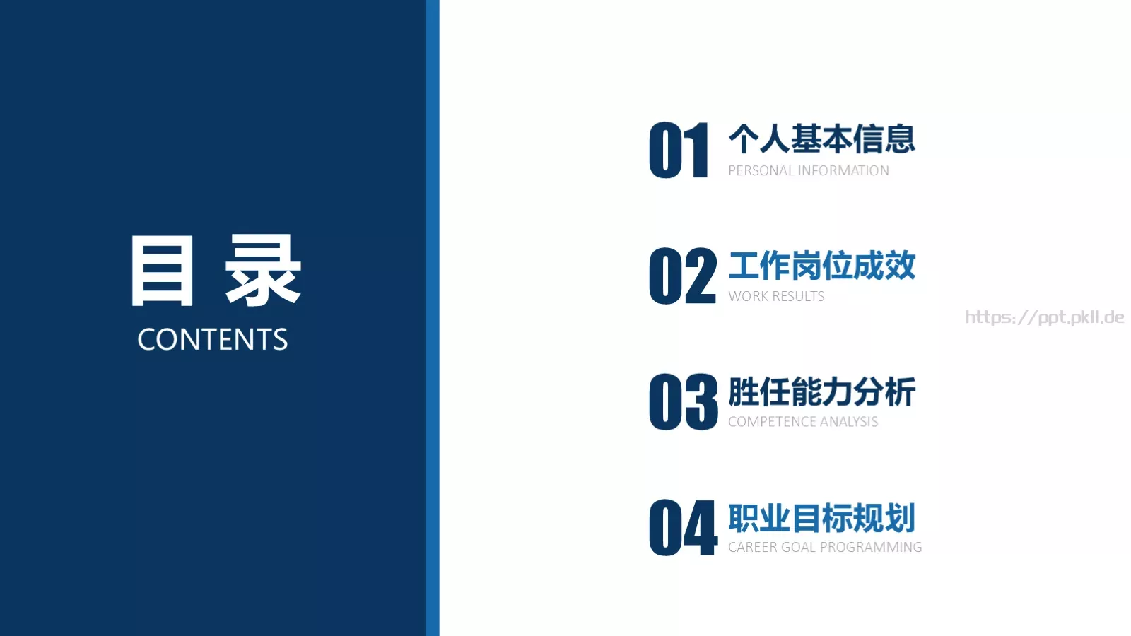 岗位竞聘报告PPT模板 第 3 页缩略图