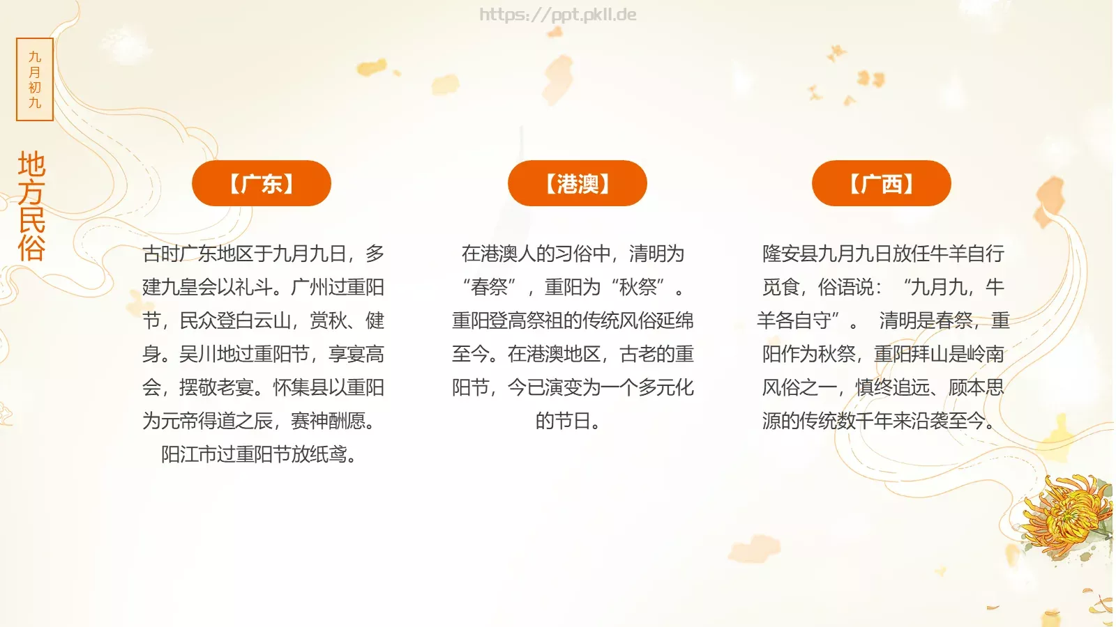 重阳节九月初九PPT模板 第 12 页预览图
