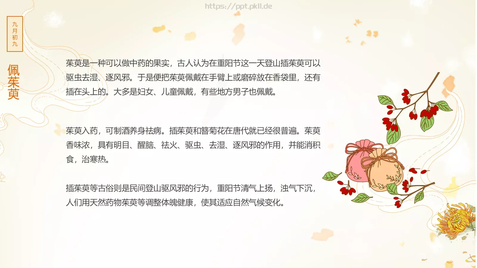 重阳节九月初九PPT模板 第 18 页预览图