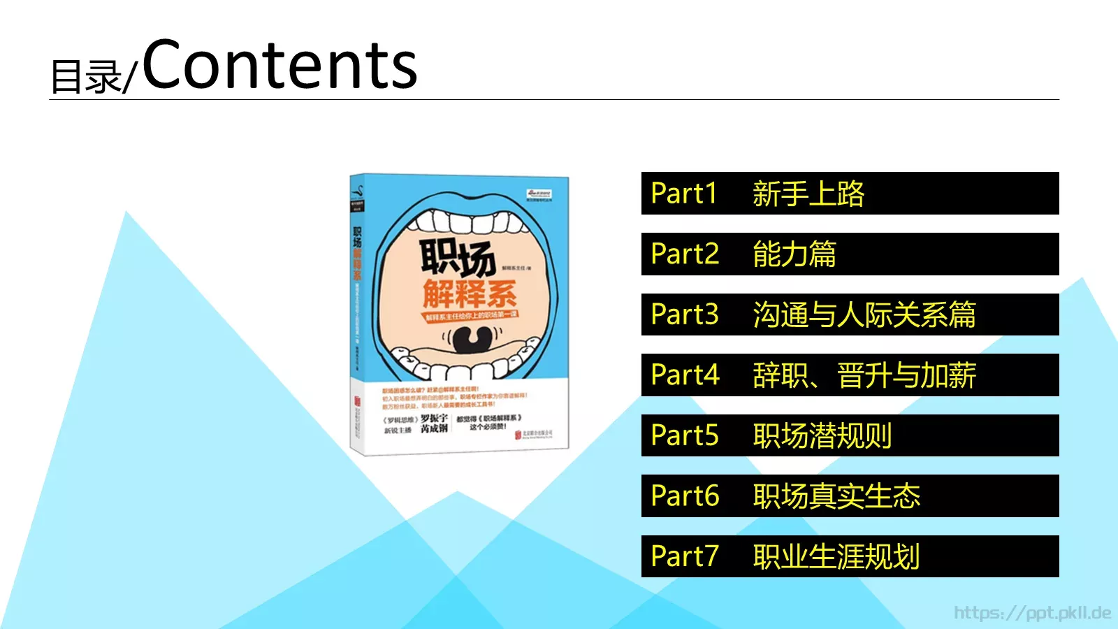 职场解释系答辩简历PPT模板 第 3 页缩略图