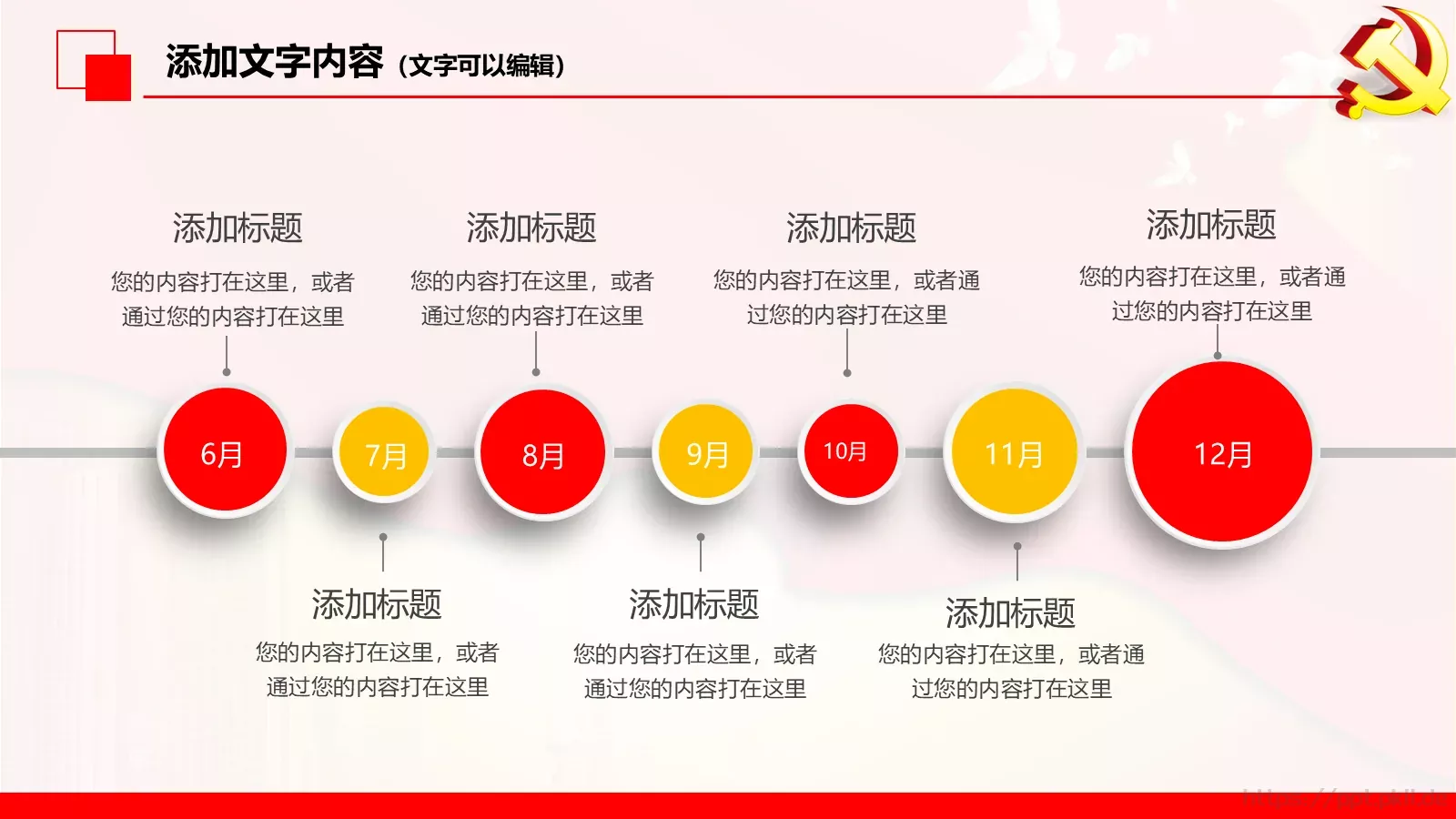 政府党委党建工作汇报PPT模板 第 5 页预览图