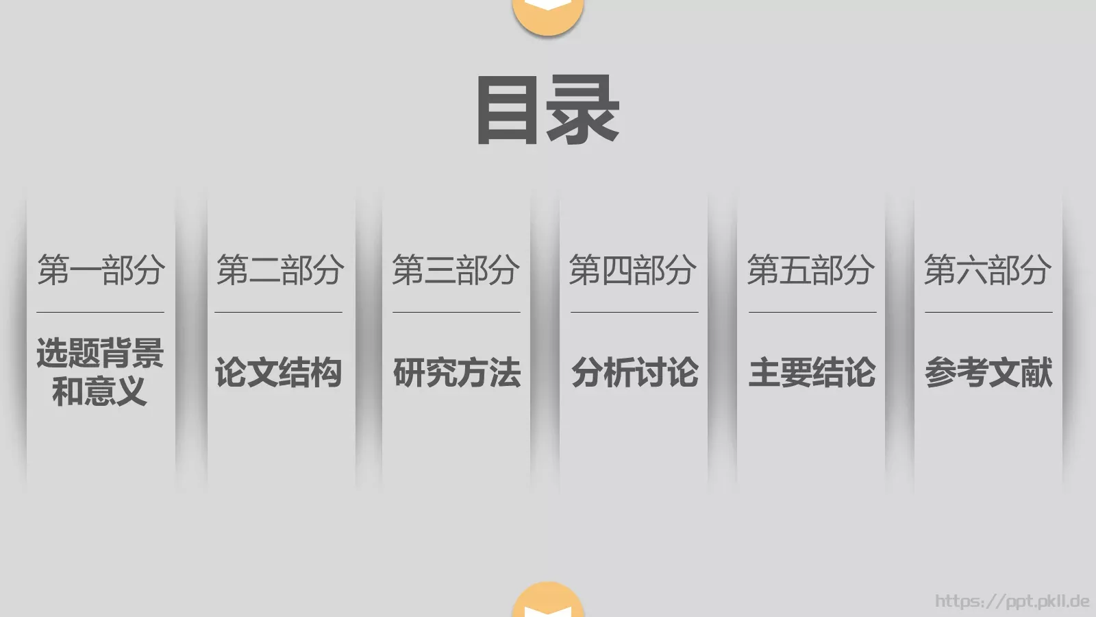 论文答辩PPT模板 第 2 页缩略图