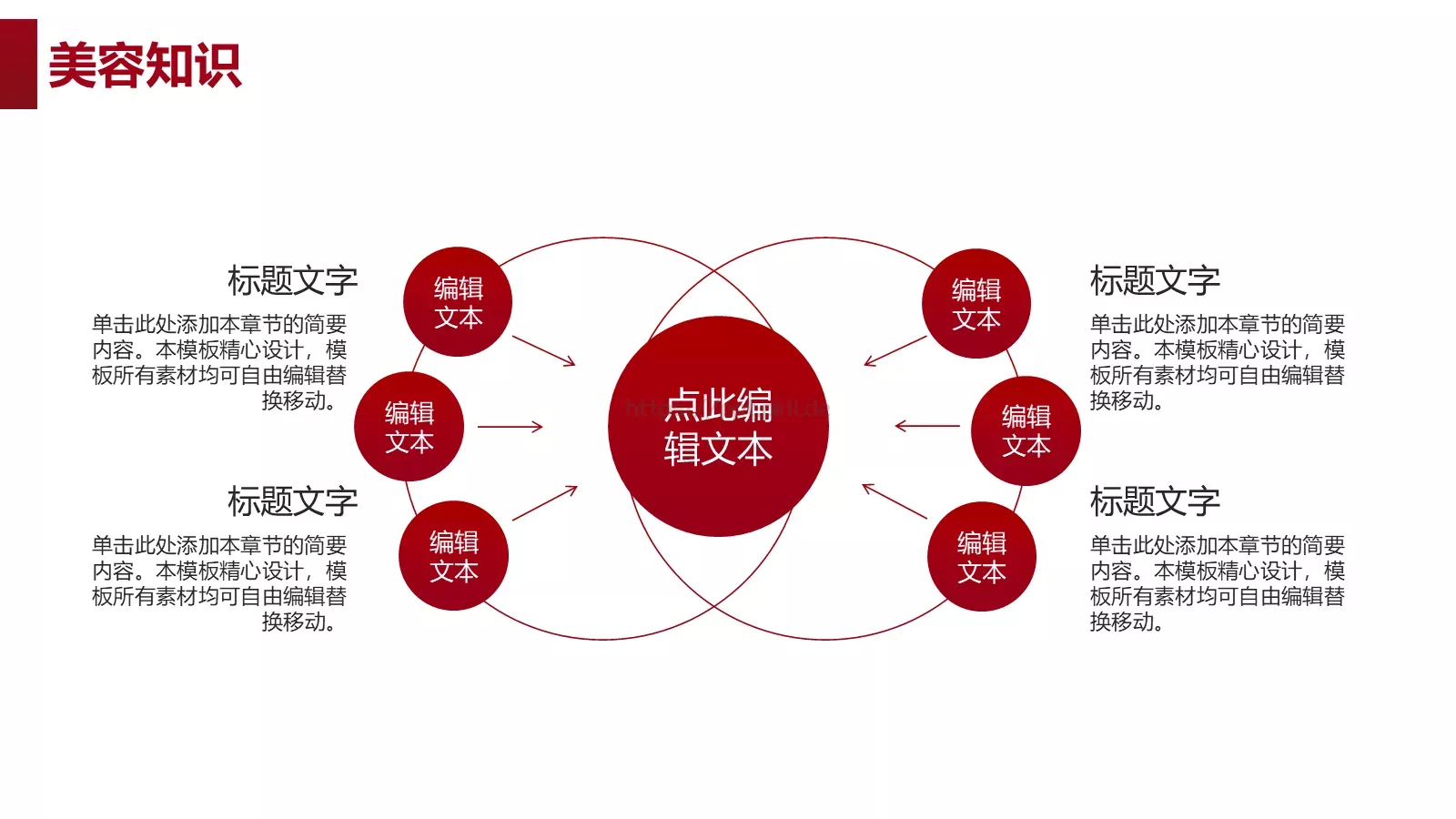 简约美容护肤管理PPT模板 第 17 页预览图