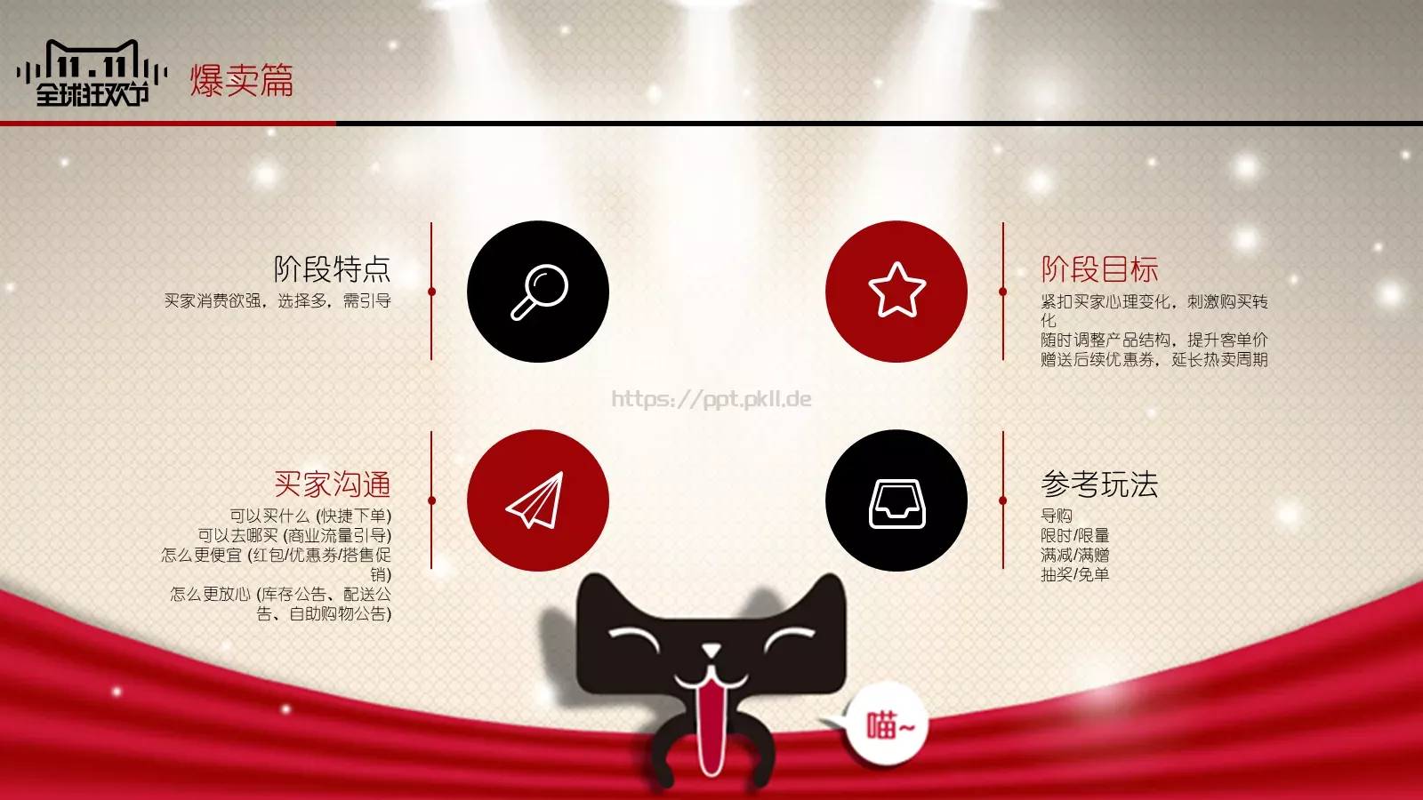 双十一全球购物节活动策划方案PPT模板 第 11 页预览图