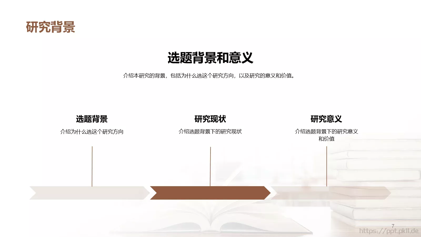 毕业论文开题答辩PPT模板 第 7 页预览图