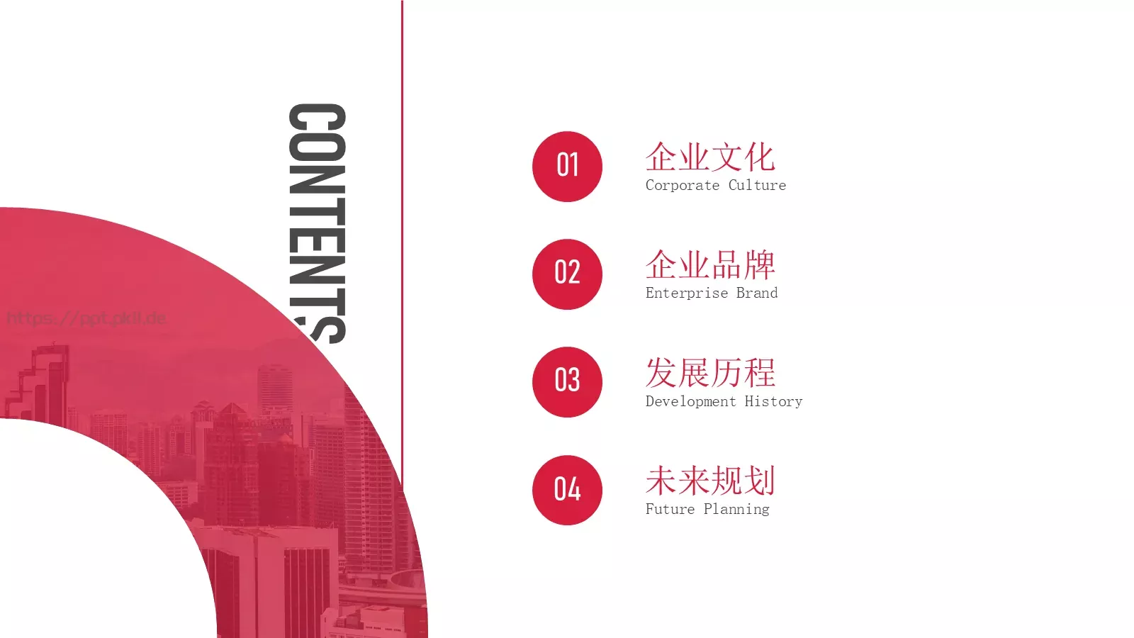 商务红色公司介绍PPT模板 第 2 页缩略图