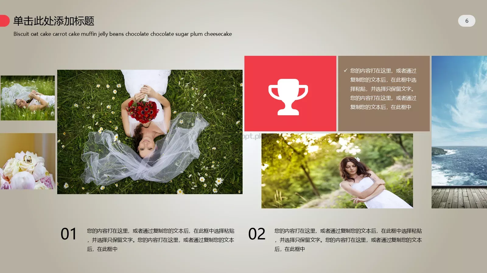 我们的婚礼PPT模板 第 6 页预览图