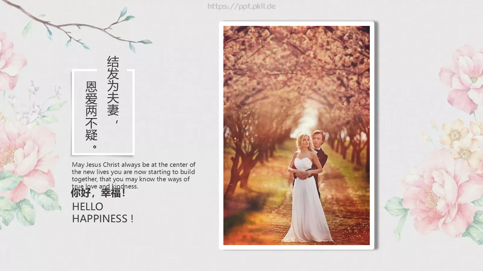 我们结婚啦婚礼相册PPT模板 第 6 页预览图