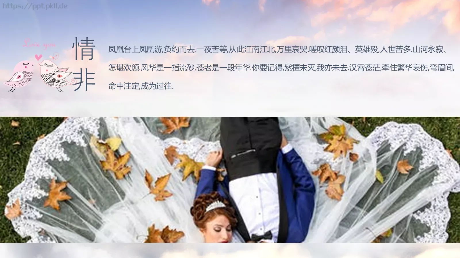 将爱情进行到底婚礼爱情PPT模板 第 20 页预览图