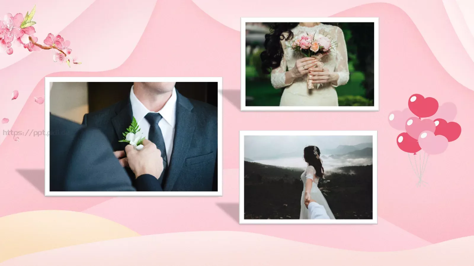 婚庆爱情PPT模板 第 5 页预览图