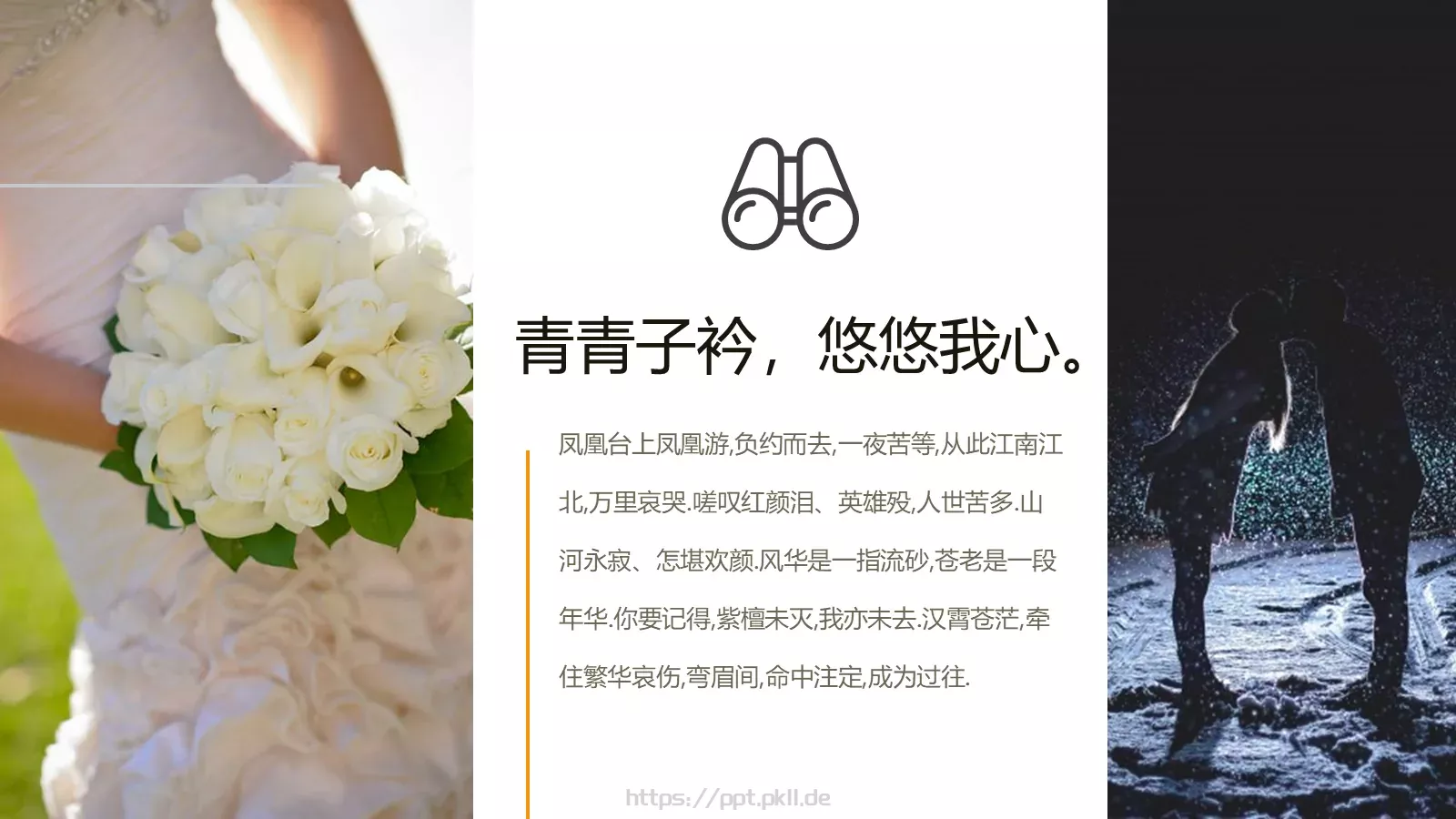 嫁给爱情婚礼主题PPT模板 第 18 页预览图