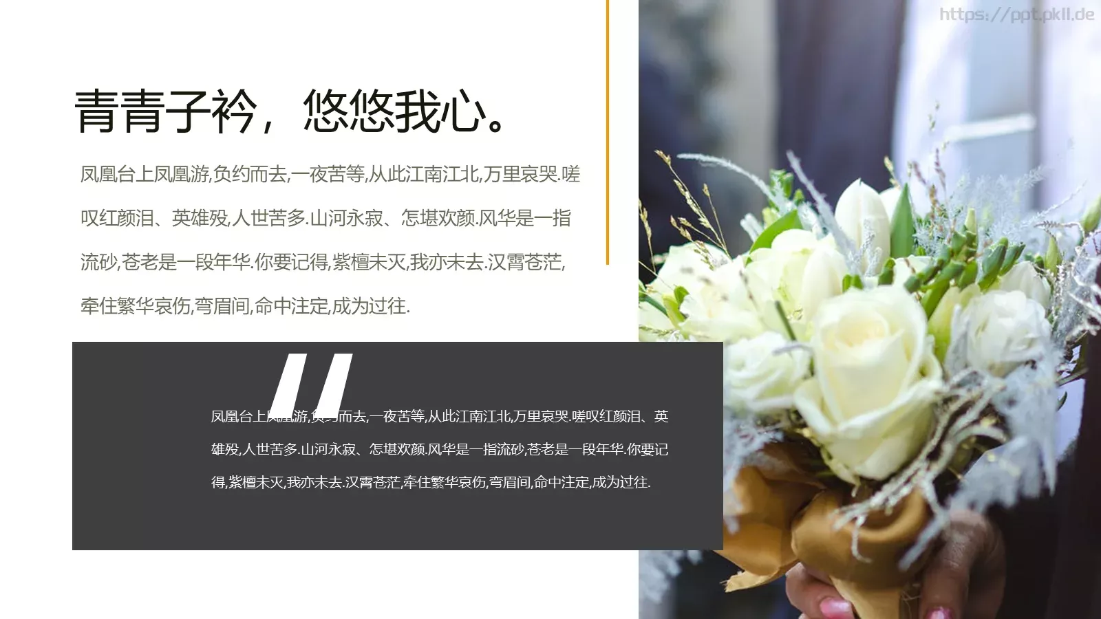 嫁给爱情婚礼主题PPT模板 第 20 页预览图