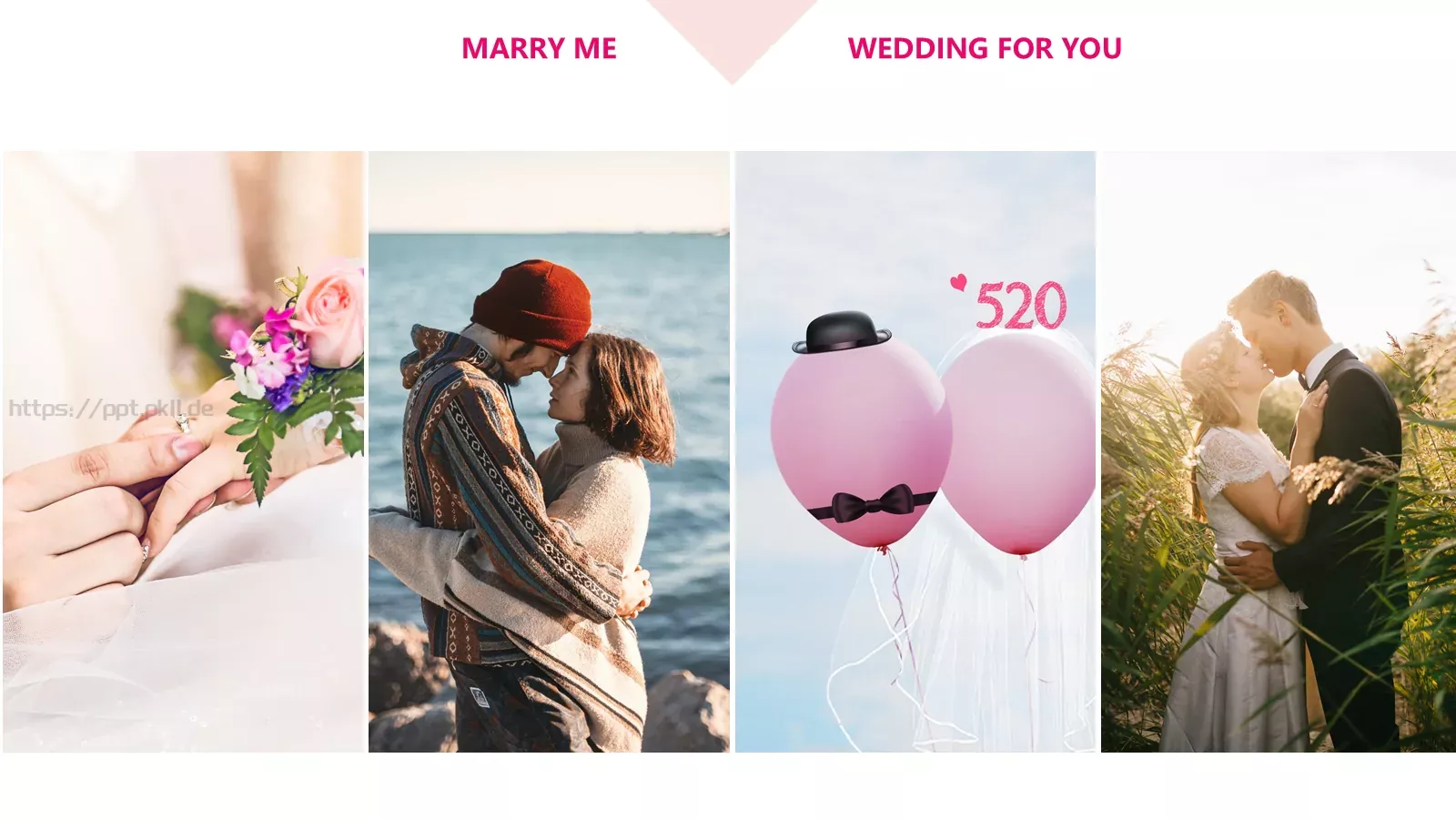 今天我们结婚吧婚礼爱情PPT模板 第 20 页预览图