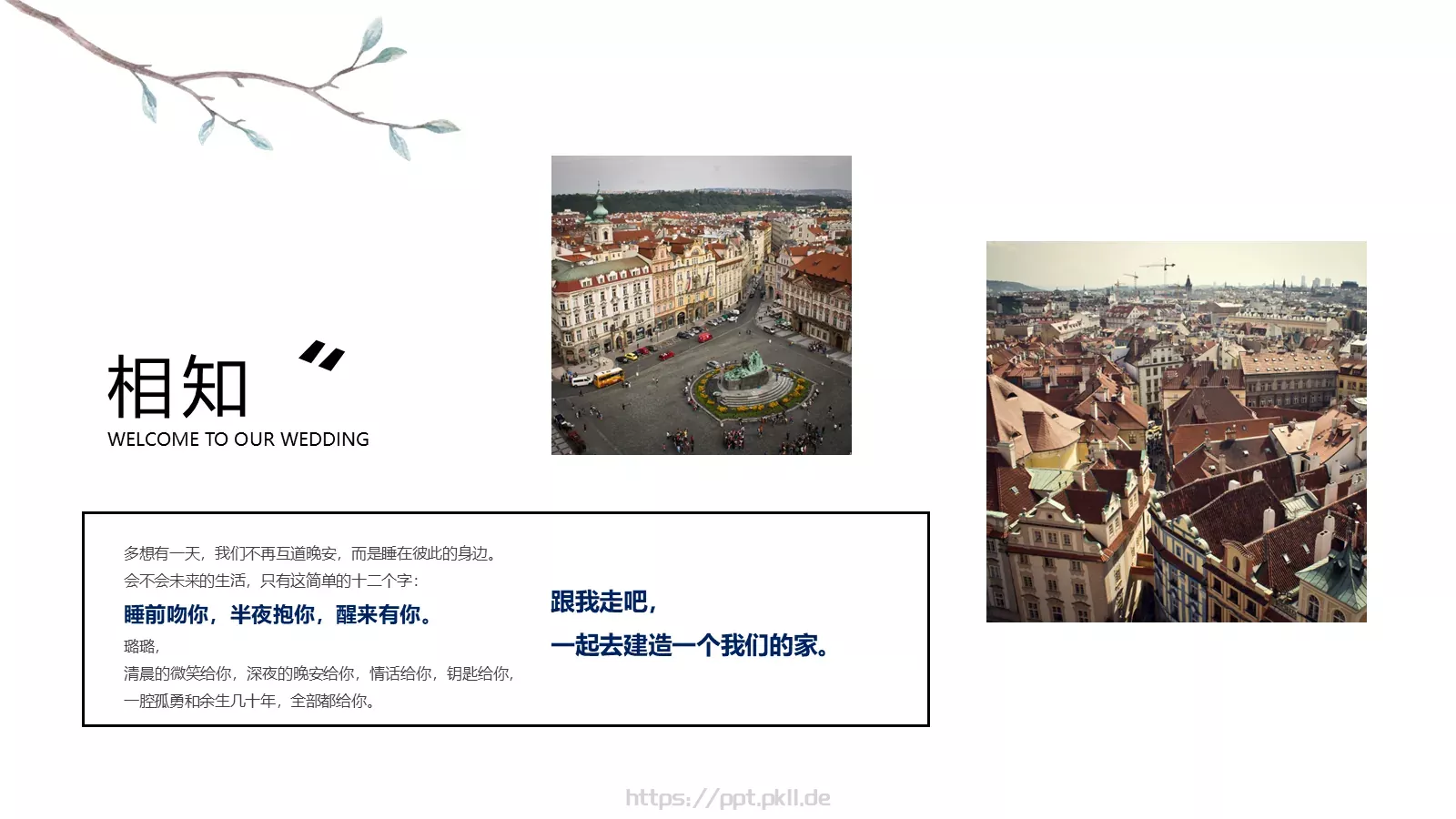 我们结婚啦婚礼相册PPT模板 第 4 页缩略图