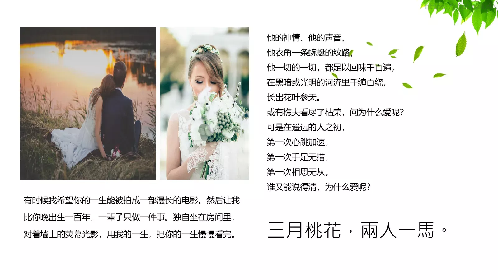 婚礼相册PPT模板 第 8 页预览图