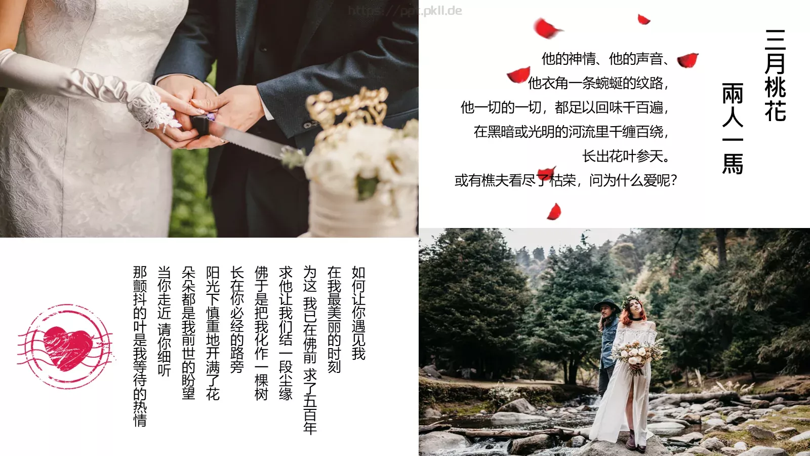 婚礼相册PPT模板 第 7 页预览图