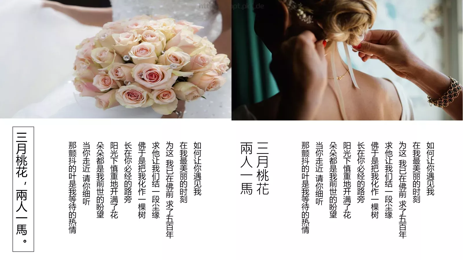 婚礼相册PPT模板 第 13 页预览图