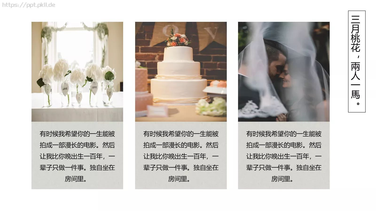 婚礼相册PPT模板 第 15 页预览图