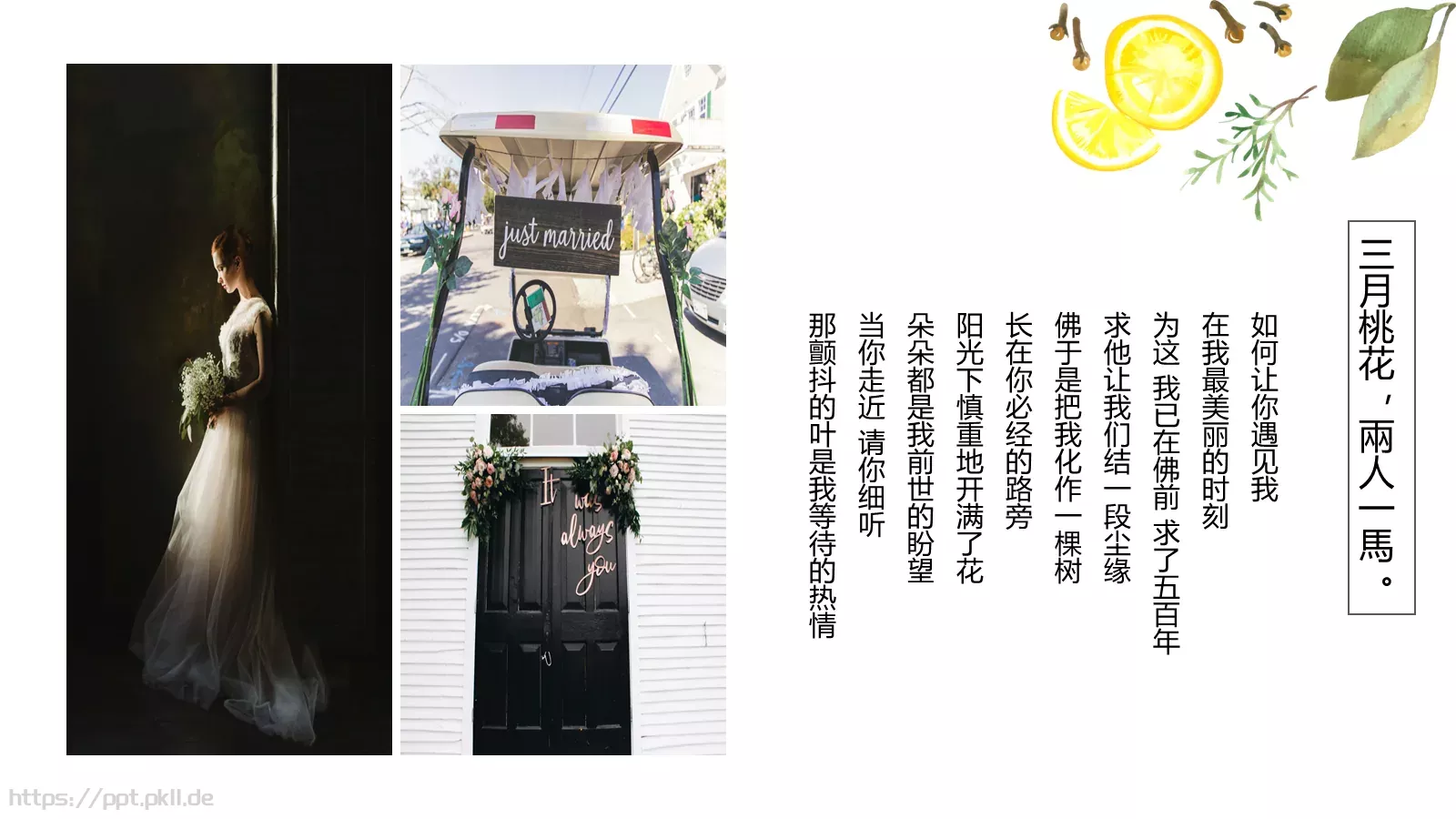 婚礼相册PPT模板 第 22 页预览图
